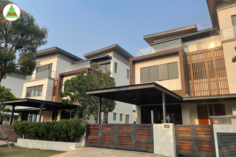 P&A thực hiện trang trí gỗ ngoại thất cho khu Zone 5- Swancity