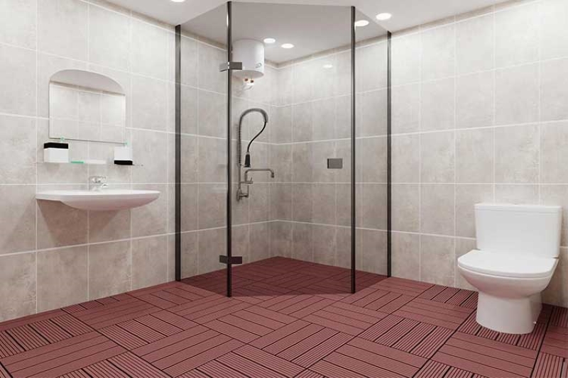 Có nên sử dụng vỉ gỗ nhựa lót sàn nhà tắm không?