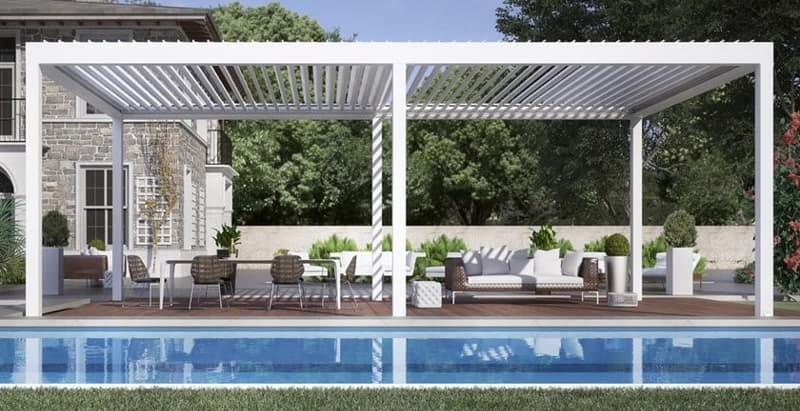 Mẫu mái hiên Pergola