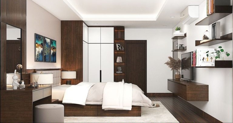 Những mẫu thiết kế phòng ngủ chung cư cao cấp đẹp, độc đáo