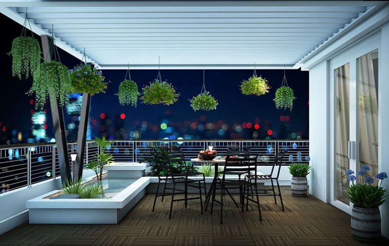 Ý tưởng trang trí vườn sân thượng đẹp cho nhà phố